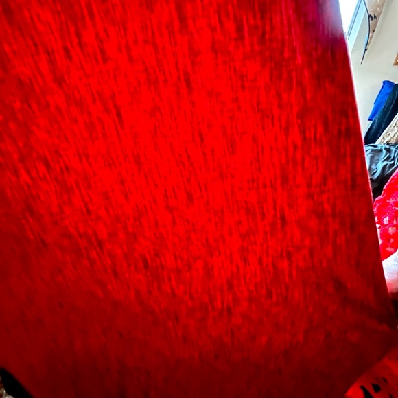 ❄️❄️2 for $20 ❄️❄️This LuLaRoe, long red dress is roomy and stretchy. - Picture 2 of 3